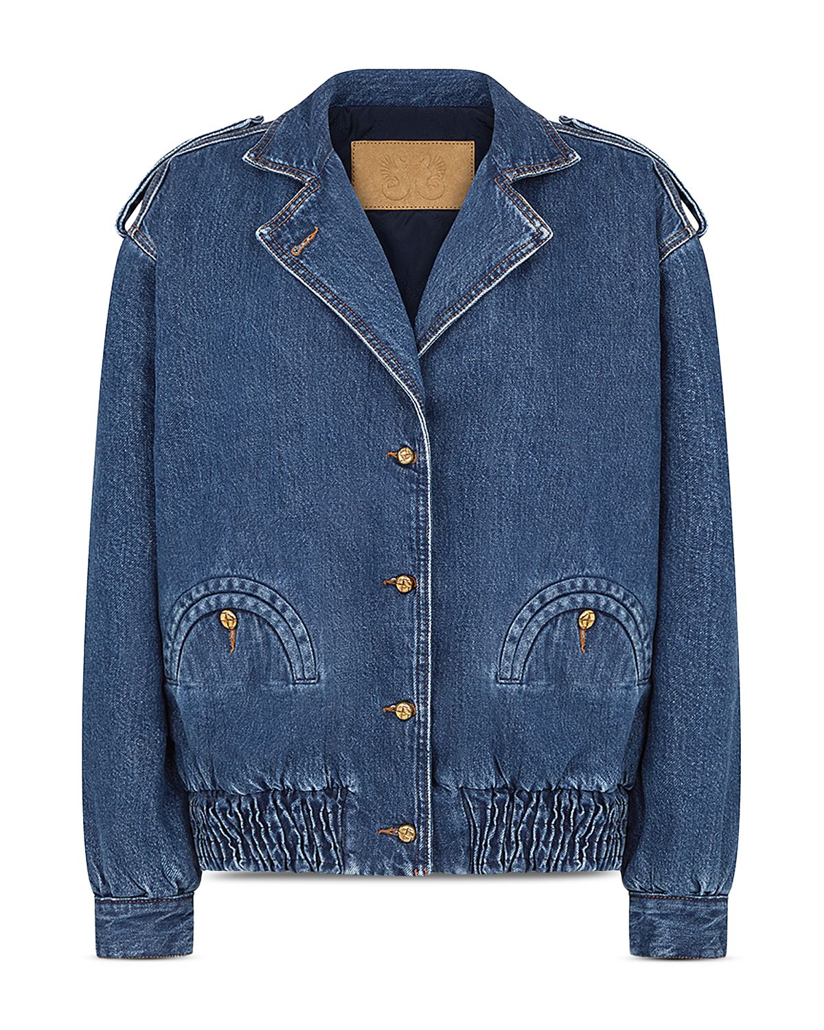 BLAZE Milano Nriid Charlie Cotton Denim Bomber Jacket