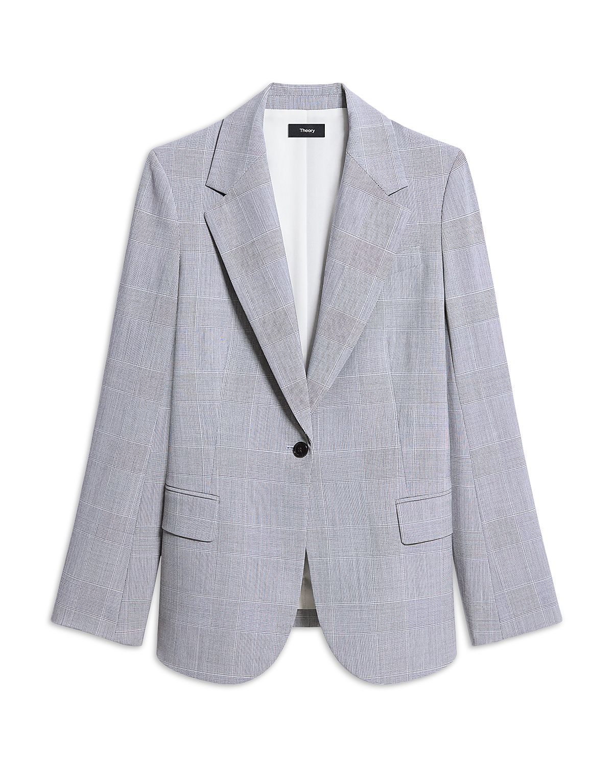 Theory Lynnia Single Breasted Wool-Blend Blazer