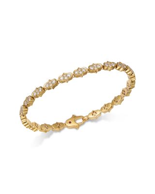 18K Yellow Gold Diamond Cobra Inspired Link Bracelet, 2.3 tcw