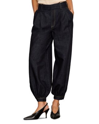 Denim Balloon Ankle Trousers