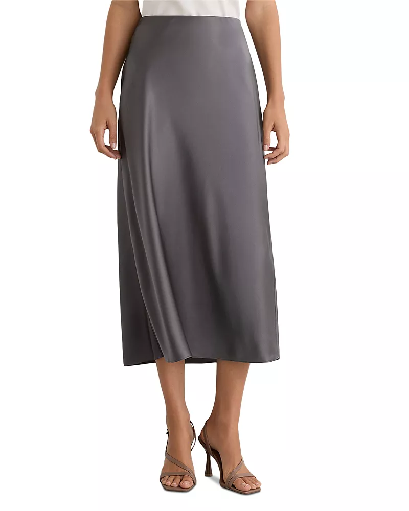 Reiss Sofia Silk Midi Skirt