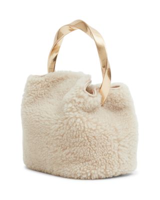 Nixi Shearling Bucket Bag