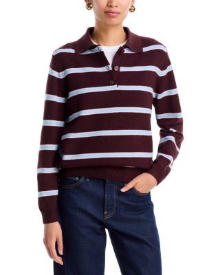 Striped Polo Sweater - Exclusive