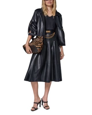 Faux Leather Roll Sleeve Jacket - thumbnail 9