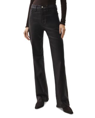 Evie High Rise Bootcut Jeans in Coated Mocha