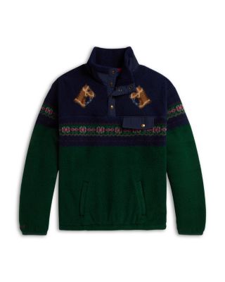 Girl's Horse Print Hybrid Pullover - Big Kid