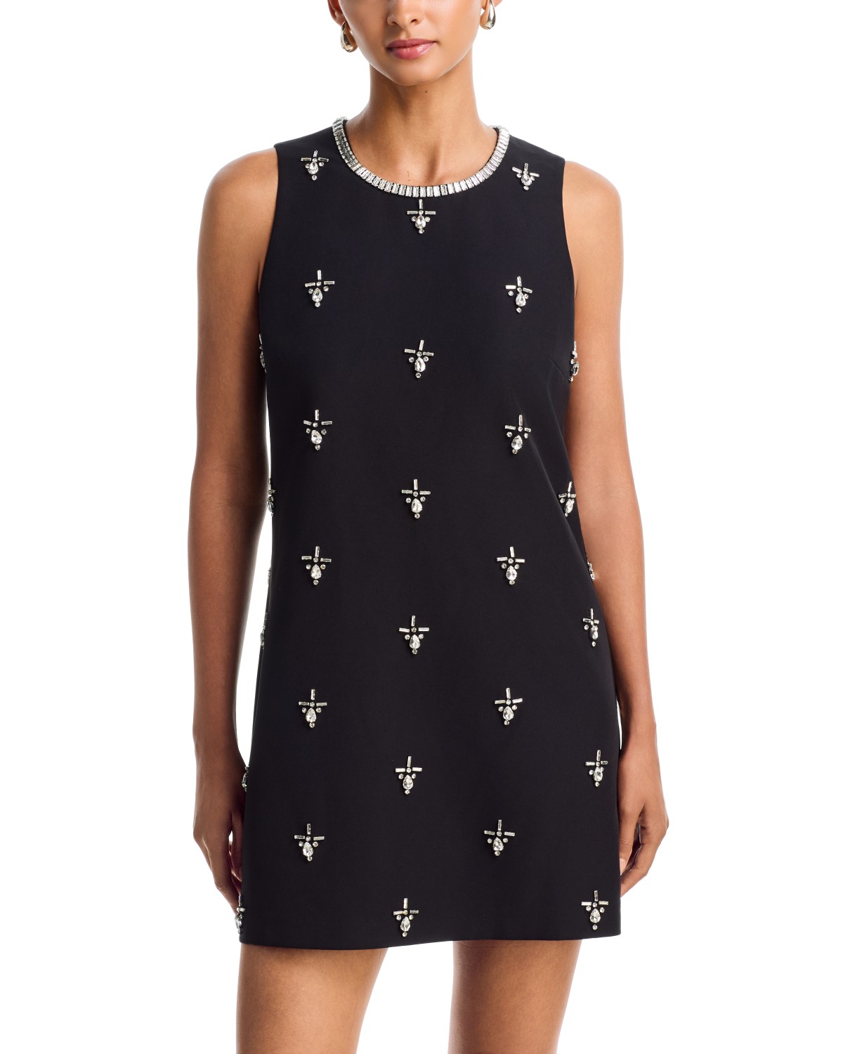 Crystal Embellished Mini Dress - Exclusive