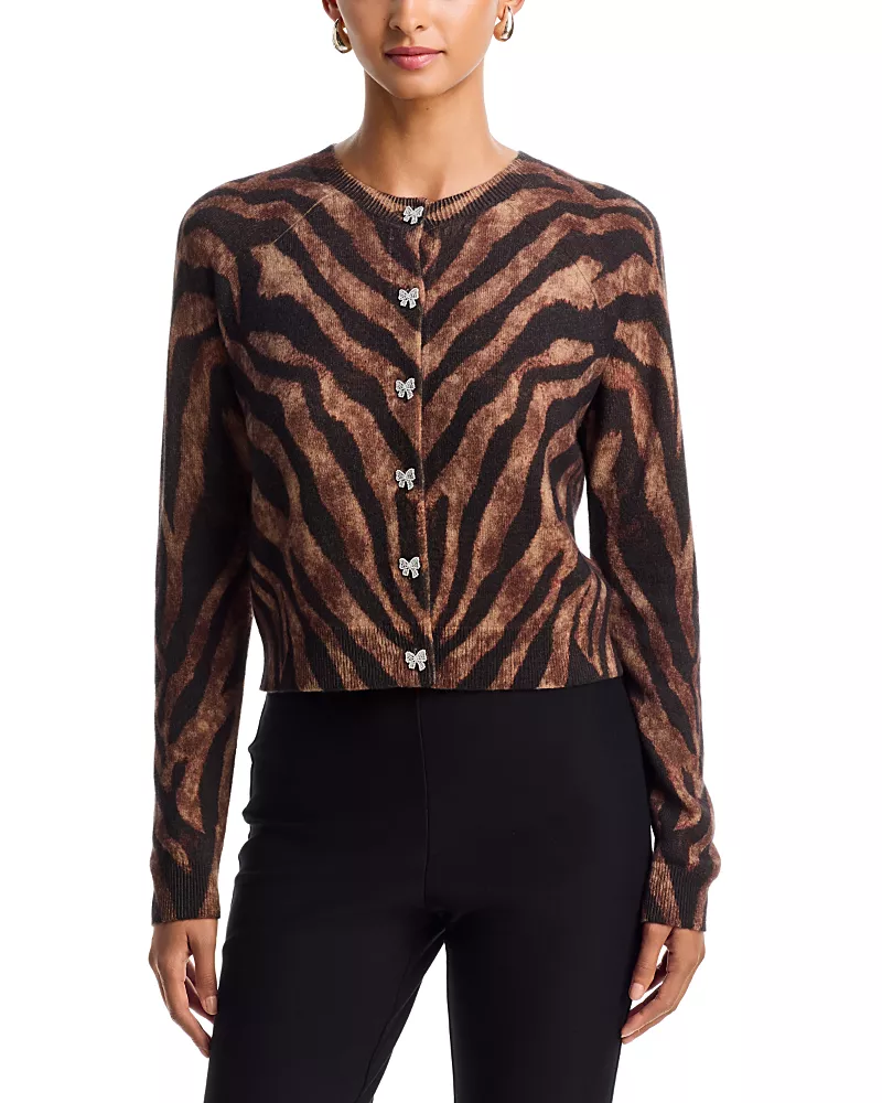 Aqua Ziger Cashmere Cardigan - Exclusive