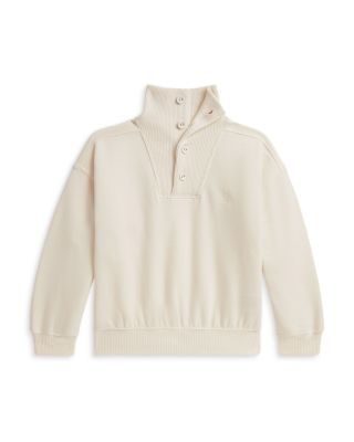 Girls' Fleece Funnel Neck Boxy Sweatshirt - Little Kid, Big Kid