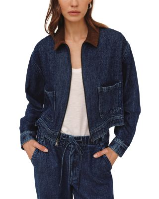 Cropped Zip Front Barn Jacket