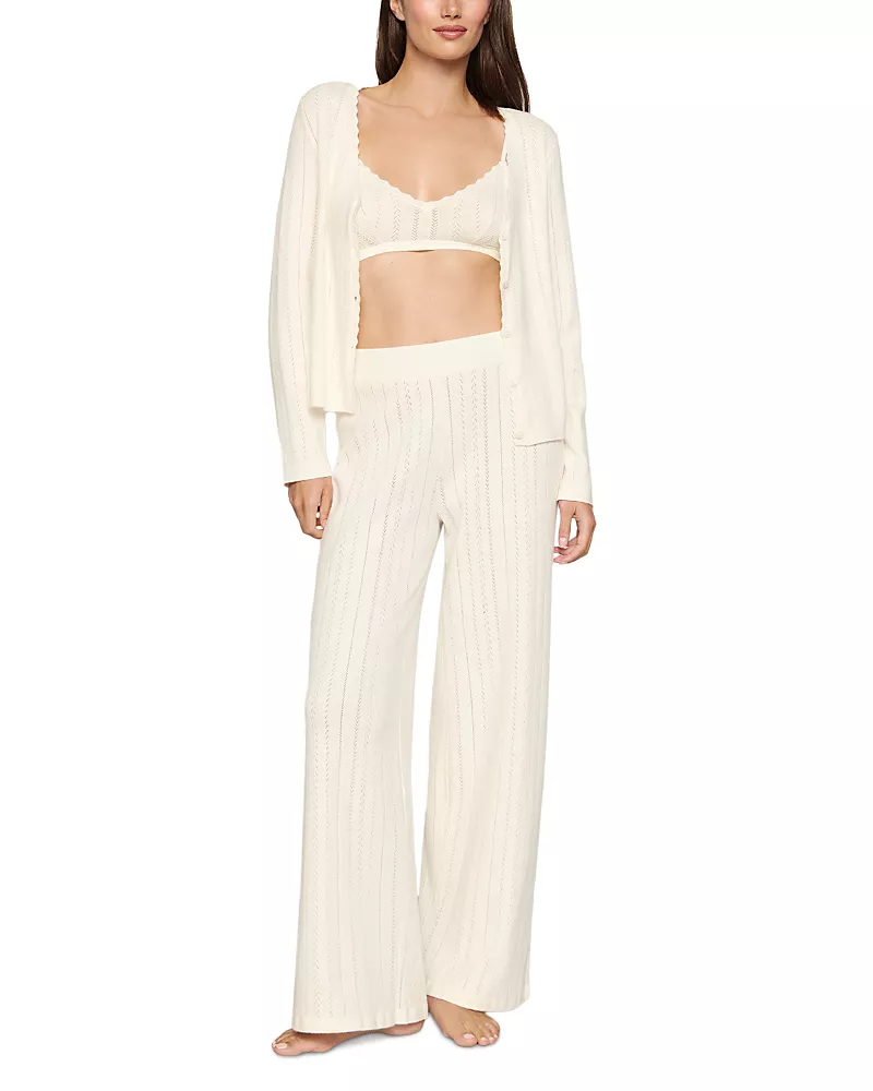 Eberjey Pointelle Sweater Cardigan