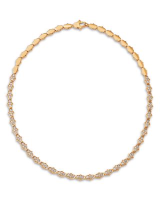 18K Yellow Gold Diamond Cobra Collar Necklace, 3.42 tcw