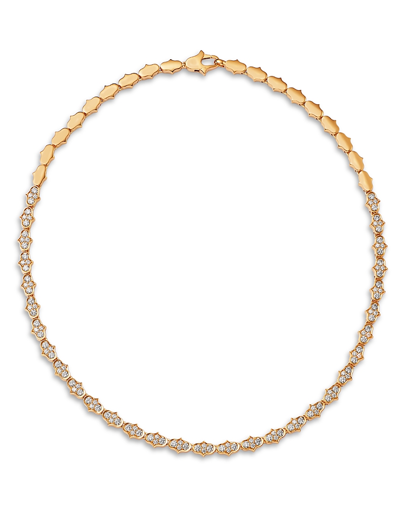 Roberto Coin 18K Yellow Gold Diamond Cobra Collar Necklace, 3.42 tcw