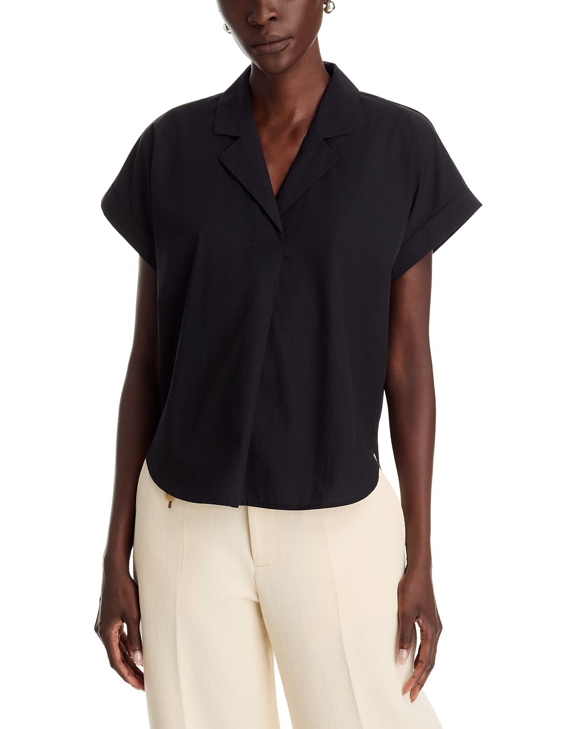 Eileen Fisher Notched Collar Top
