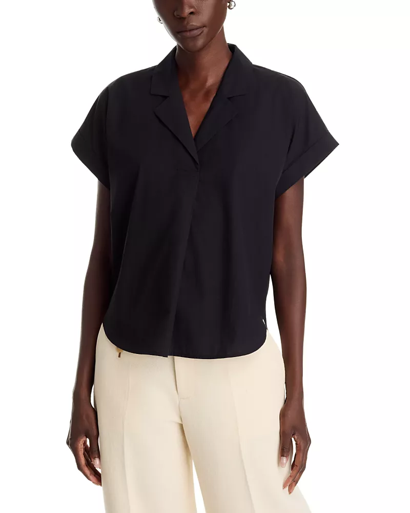 Eileen Fisher Notched Collar Top