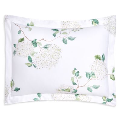 Hortensia Blanc King Sham