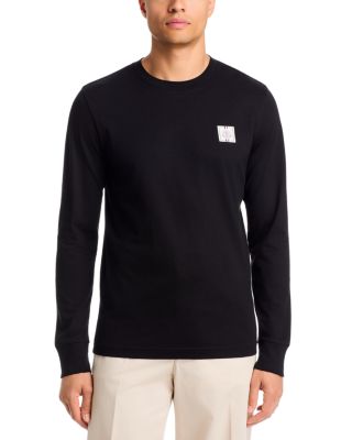 Tricolor Logo Long Sleeve Cotton Tee