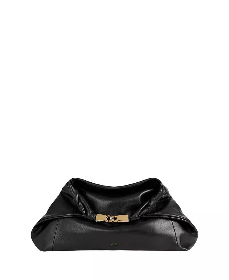 Balmain Dinner At 8 Medium Bag in Smooth Leather