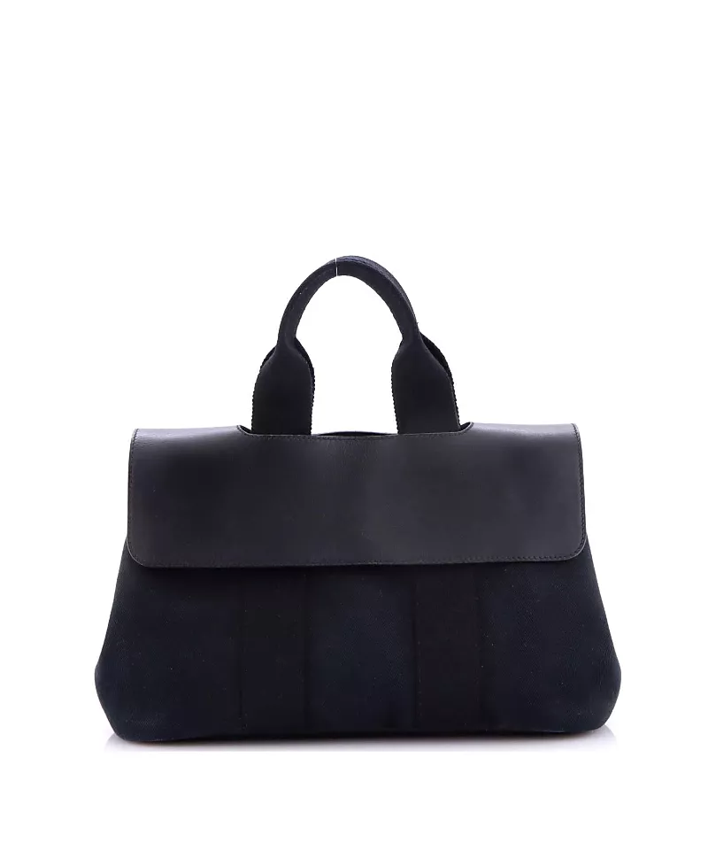 Pre-Owned HERMES Pm Valparaiso Bag Toile and Leather