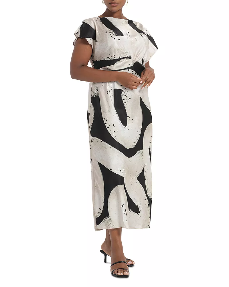 Estelle Plus The Drew Printed Midi Dress