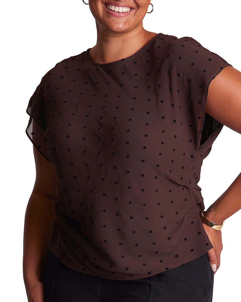 Estelle Plus The Sable Printed Top