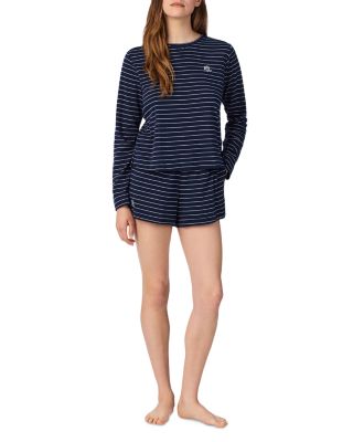 Long Sleeve Lounge Crewneck Boxer Pajama Set