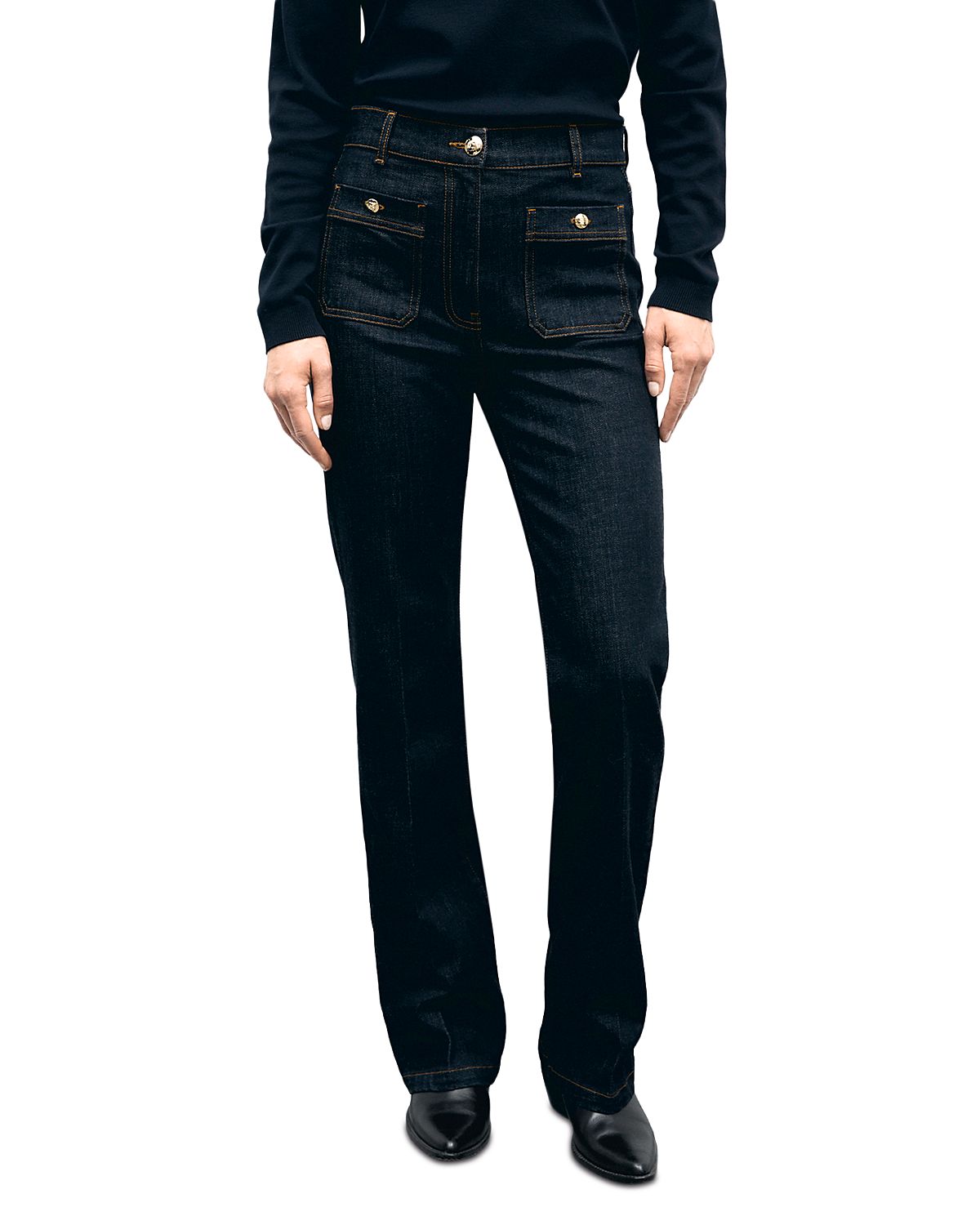 Gerard Darel Ivana High Rise Straight Jeans