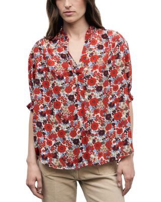 Liv Printed Elbow Sleeve Blouse