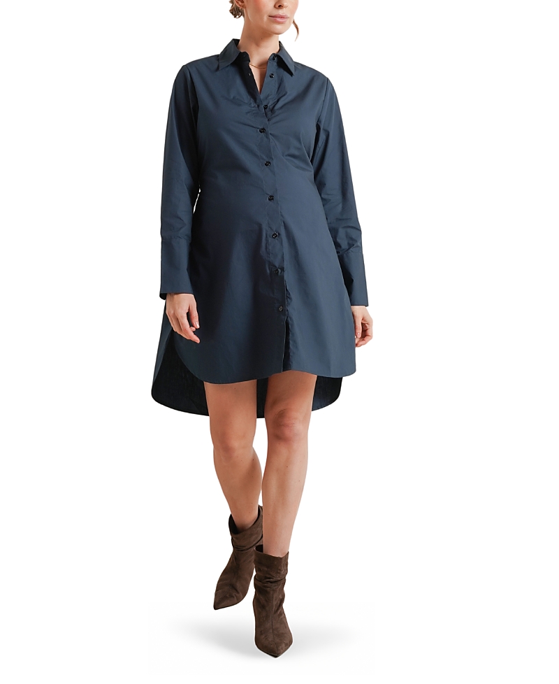 Nom Maternity The Weekday Dress In Dark Teal