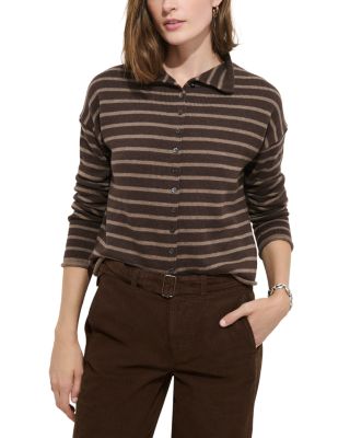 Taylor Cotton & Cashmere Striped Cardigan