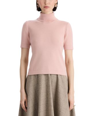 Foldover Turtleneck Top