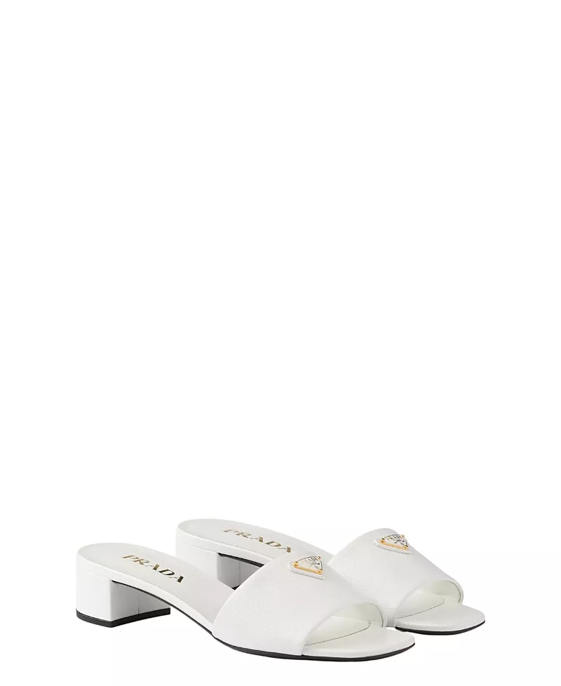 Prada Women's Saffiano Patent Leather Sandals