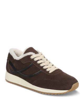 Women's Suede & Shearling Sneakers
