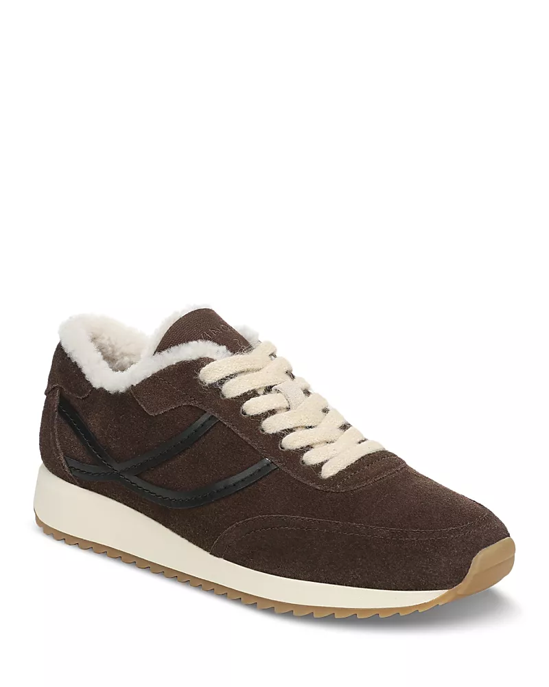 Vince Women's Suede & Shearling Sneakers