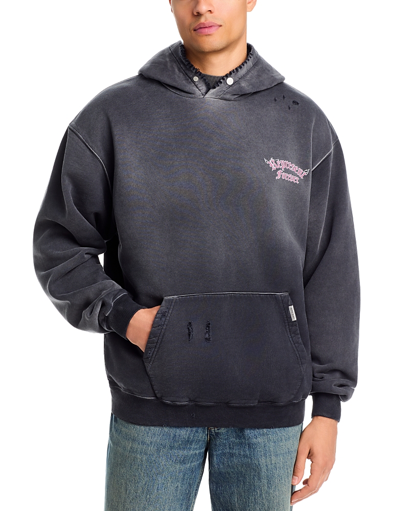 Represent Duality Oversized Fit Graphic Hoodie