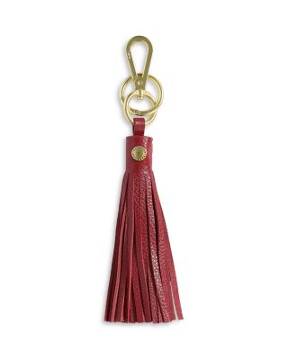Leather Tassel Bag Charm