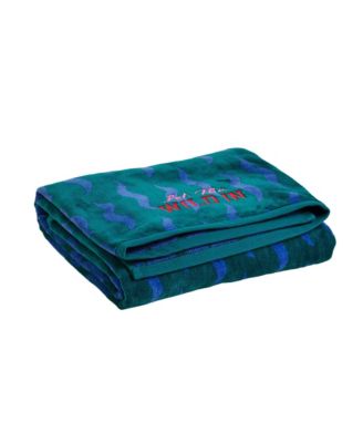  Tabea Embroidered Velvet Cotton Bath Towel, 35" x 59"