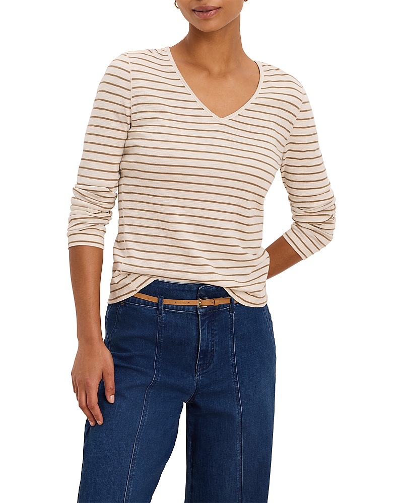 Nzt By Nic+Zoe Striped Long Sleeve Tee