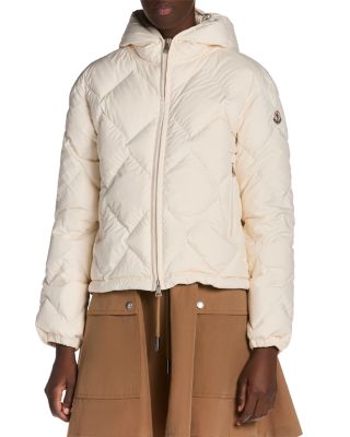 Arvouinne Hooded Triangle Quilted Short Down Jacket
