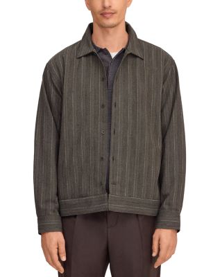 Reed Relaxed Yarn Dye Stripe Overshirt