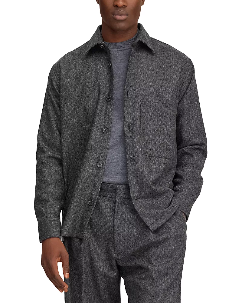 NN07 Freddy Herringbone Wool Blend Jacket