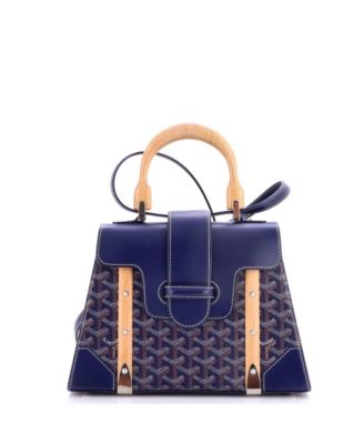  PM Saigon Top Handle Bag Coated Canvas with Leather