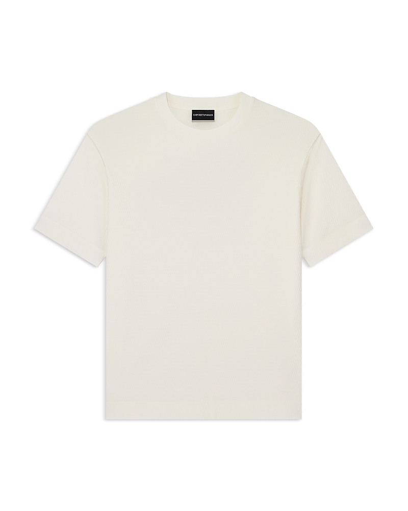 Emporio Armani Jacquard Cotton Jersey T-Shirt