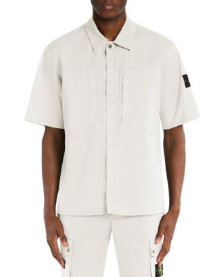 Corta Logo Patch Cotton Blend Shirt
