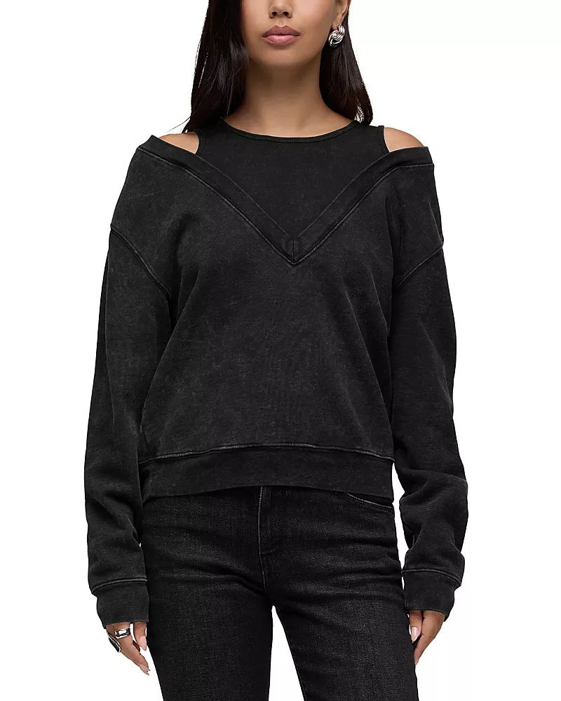 Hudson Lolo Cotton Layered Sweatshirt
