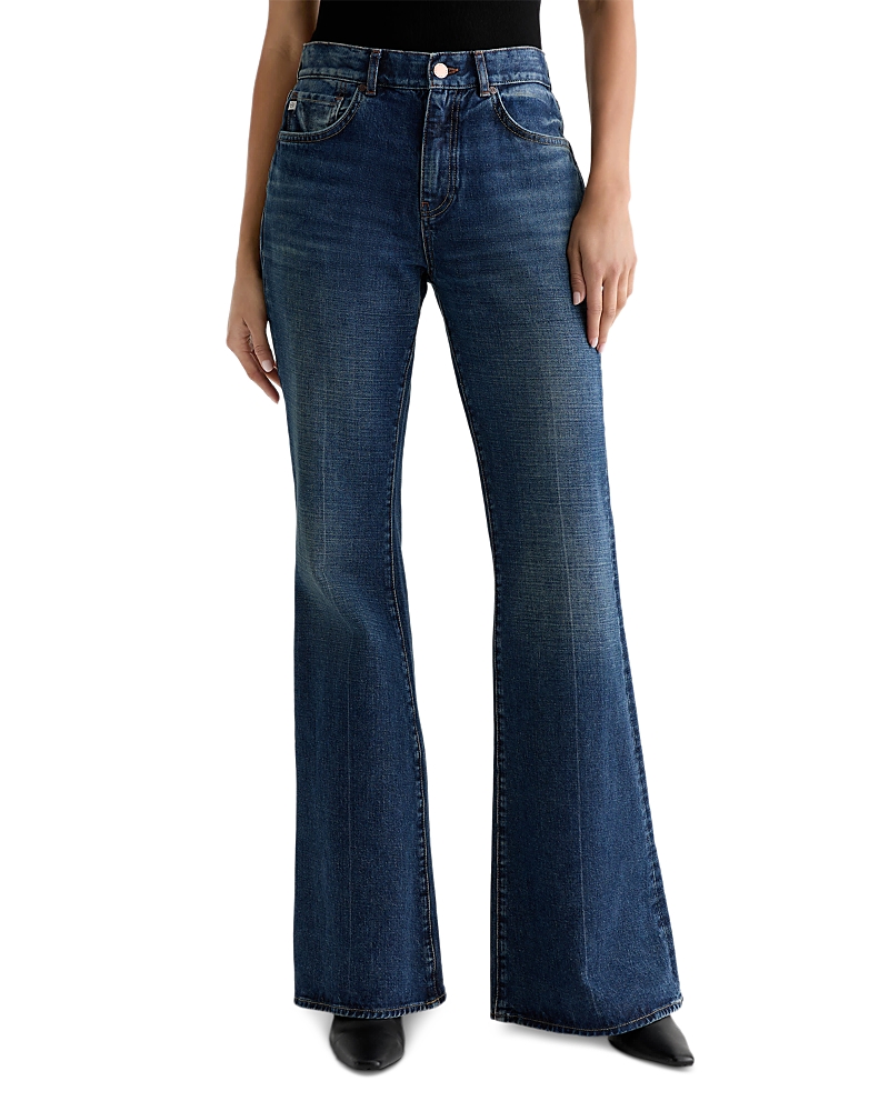 Ag Georgia Mid Rise Flare Jeans in Indigo Tone