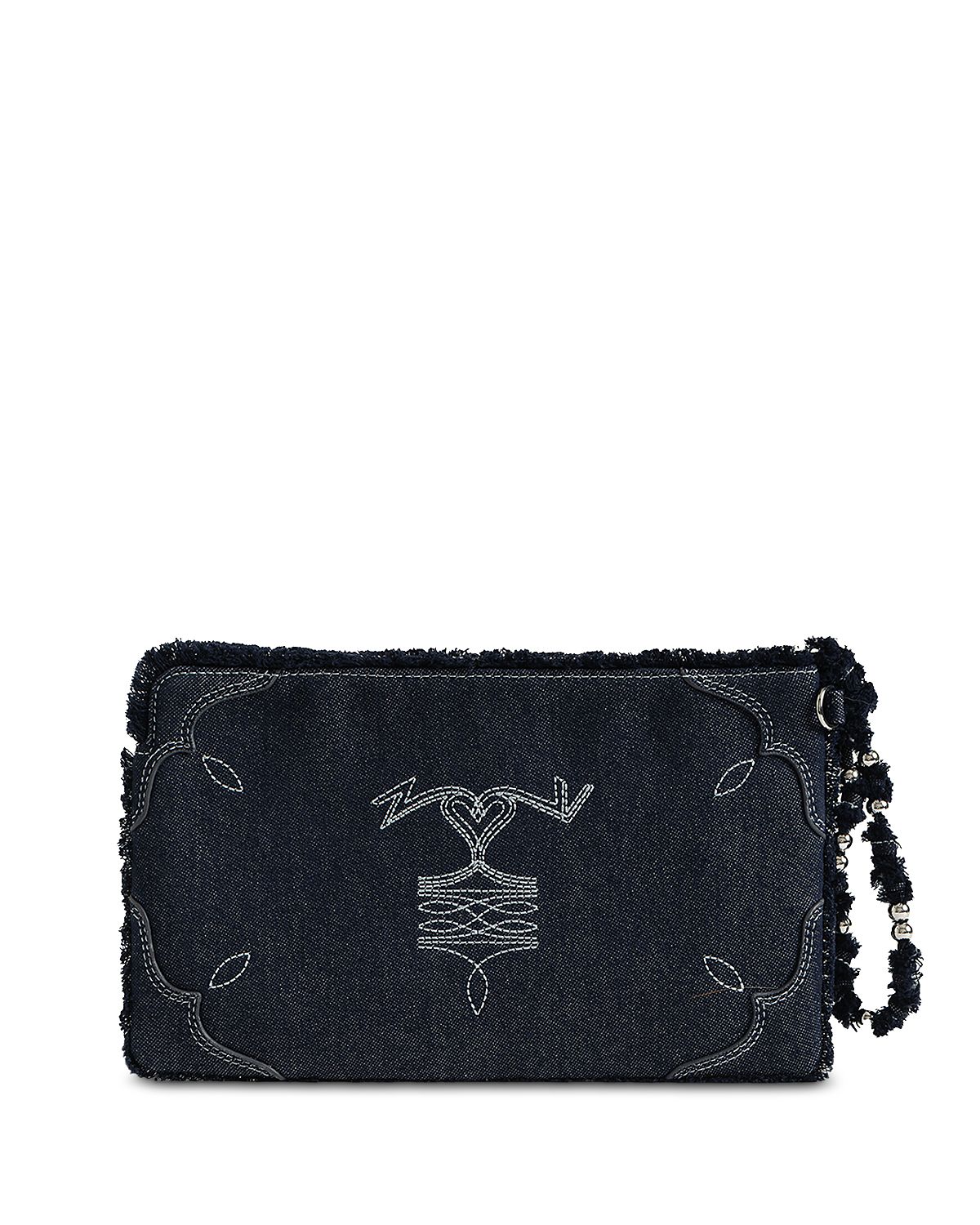 Zadig & Voltaire Angel Western Denim Pochette