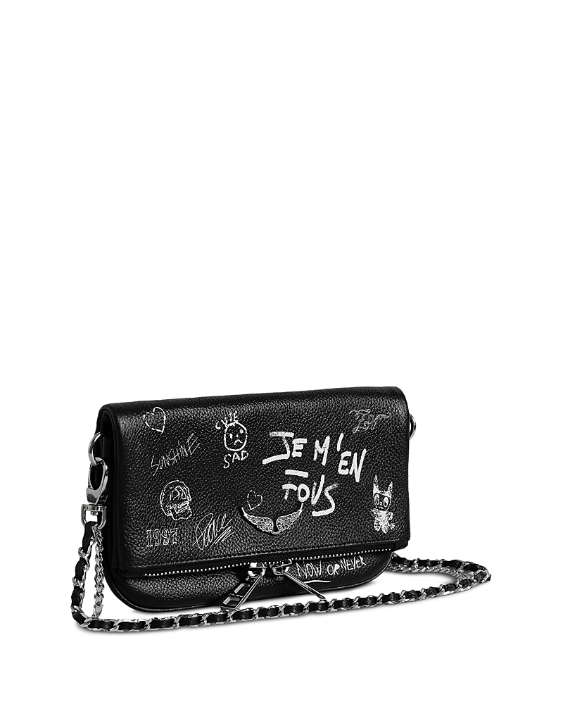 Zadig & Voltaire Rock Mini Arty Tag Leather Shoulder Bag