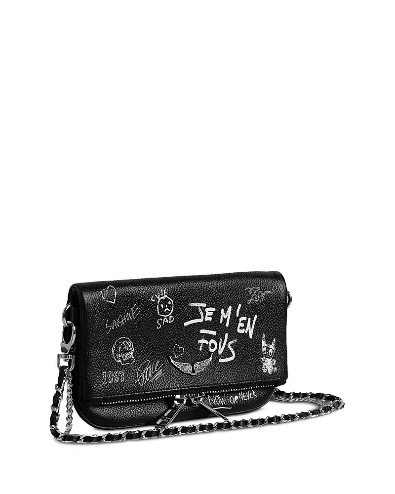 Zadig & Voltaire Rock Mini Arty Tag Leather Shoulder Bag