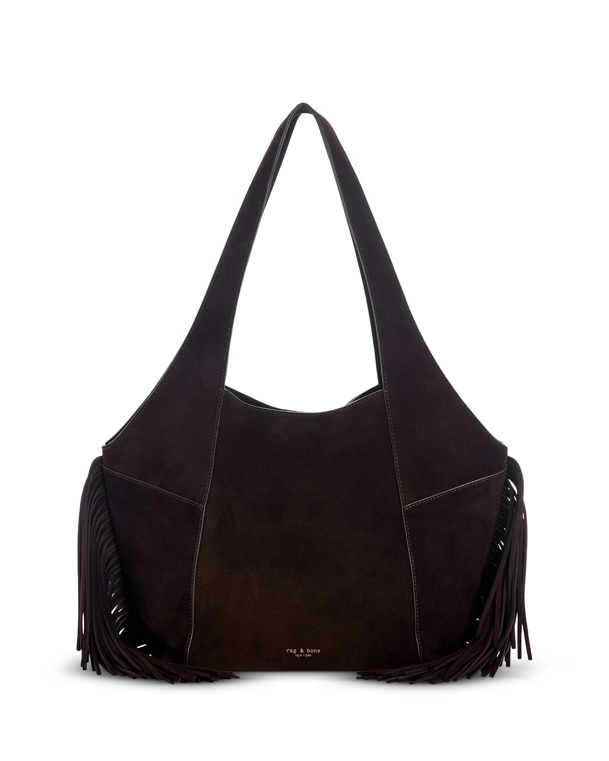 Brayton Medium Fringed Suede Hobo Bag